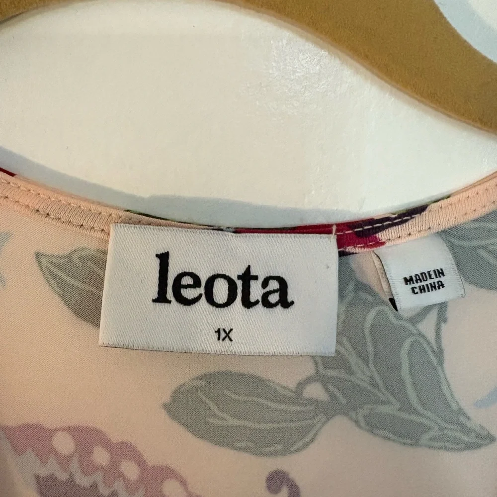 Leota Pink and Green Floral Maxi Dress - Picture 3 of 3